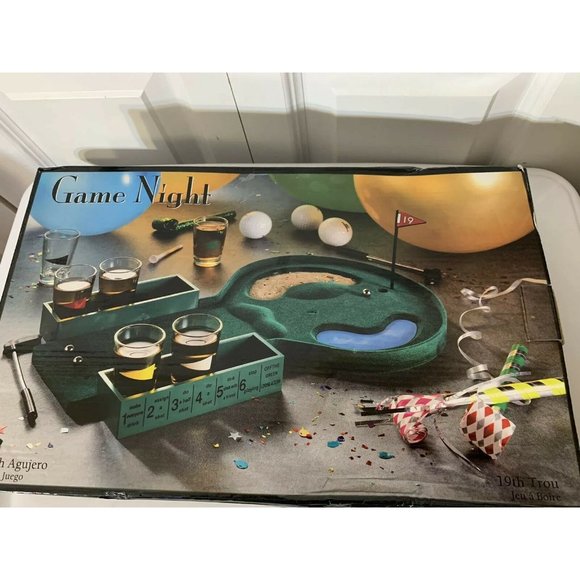 New 19th‎ Hole 6-Shot Drinking Golf Game Game Night Sealed - Picture 3 of 5